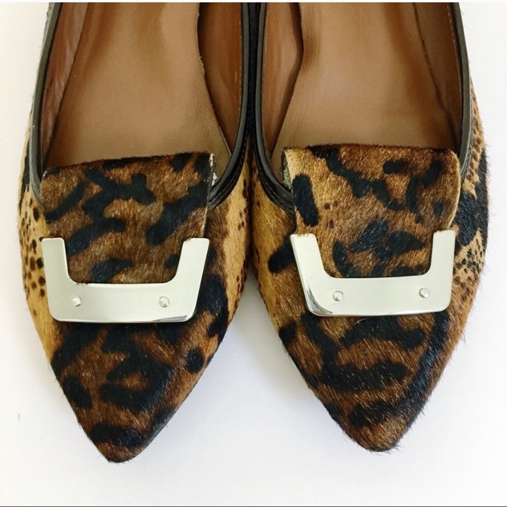 Donald J. Pliner Nila Calf Hair Leather Wedge Flat